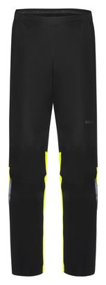 Pantalon Imperméable Homme Gore Wear Glidewheel Gore-Tex Noir/Jaune Fluo