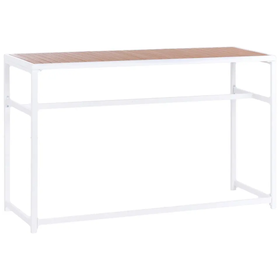 AVETRANA - Tuintafel - Wit - 150 x 50 cm - Staal
