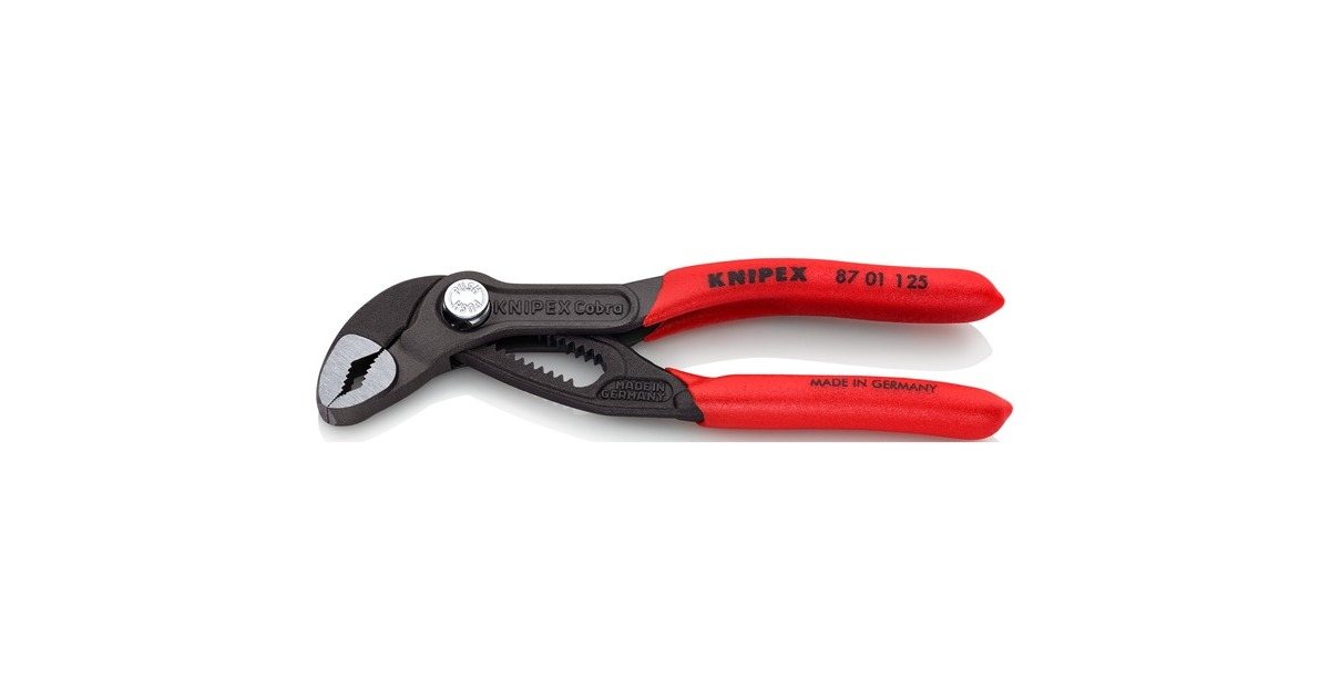 KNIPEXCobra Waterpomptang 8701125 zweedse- / waterpomp-tang  (Rood, 125 mm)