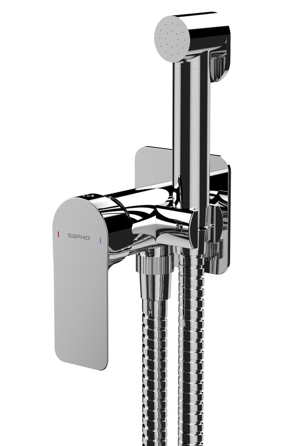 Sapho Pax wandbidet mengkraan met handdouche chroom