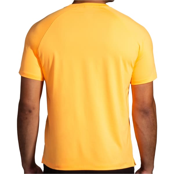 T-shirt trail BROOKS ATMOSPHERE SHORT SLEEVE 2.0 ORANGE POP/TEMPO PRINT