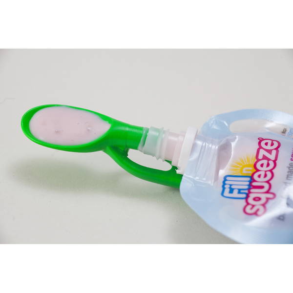 Fill n SqueezFill n Squeez  e Löffel für Pouchys