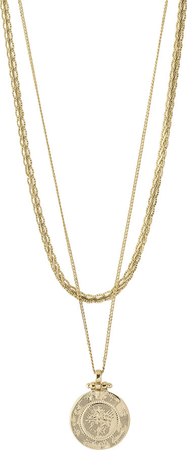 Pilgrim Necklace : Nomad : Gold Plated Guld