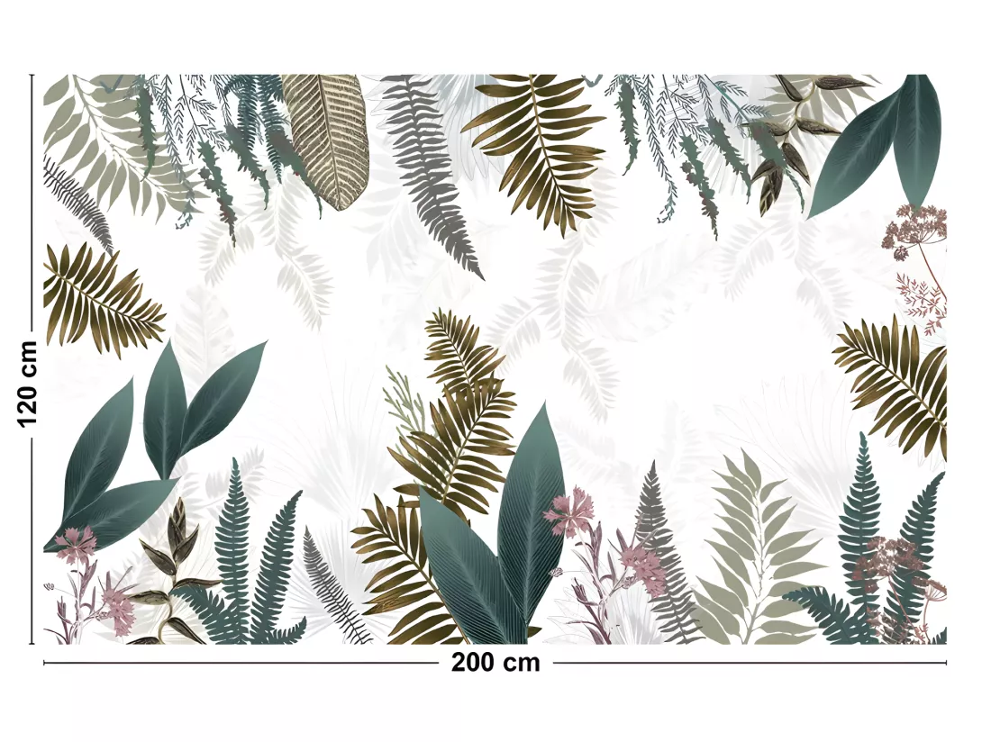 Tapis Vinyle Large l120xH200cm - Sweet Jungle - Vinyle