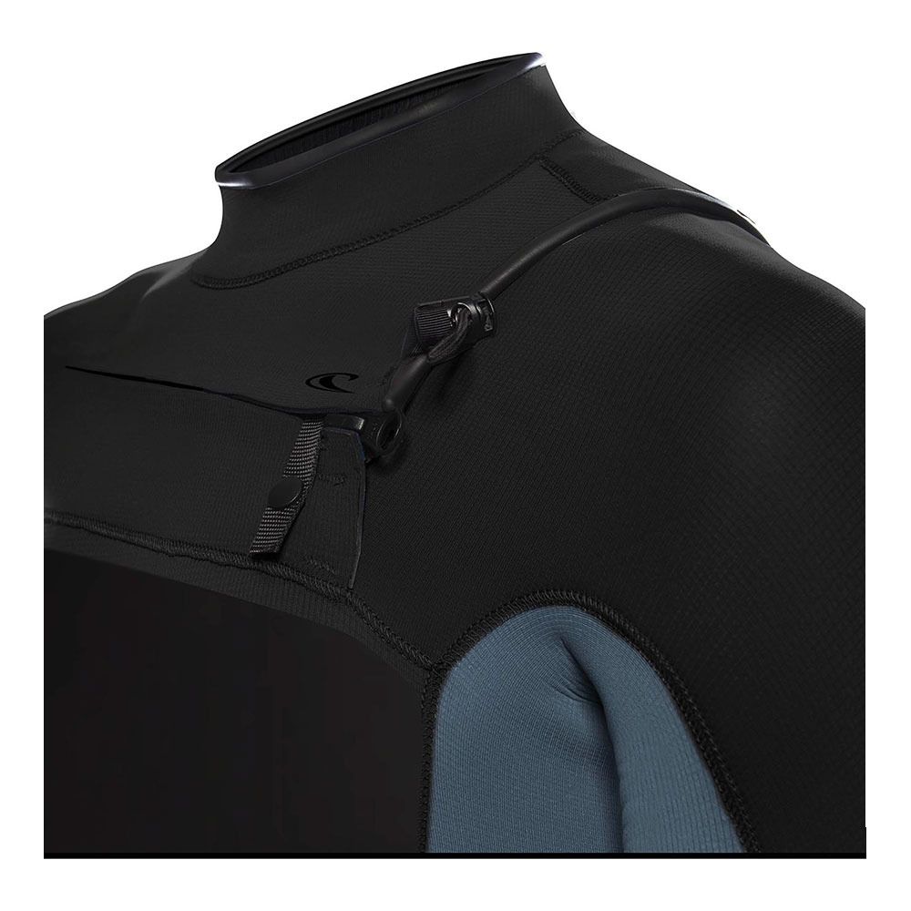O'Neill HYPERFREAK CHEST ZIP W/HOOD - Combinaison intégrale 4/3+mm Homme black/black