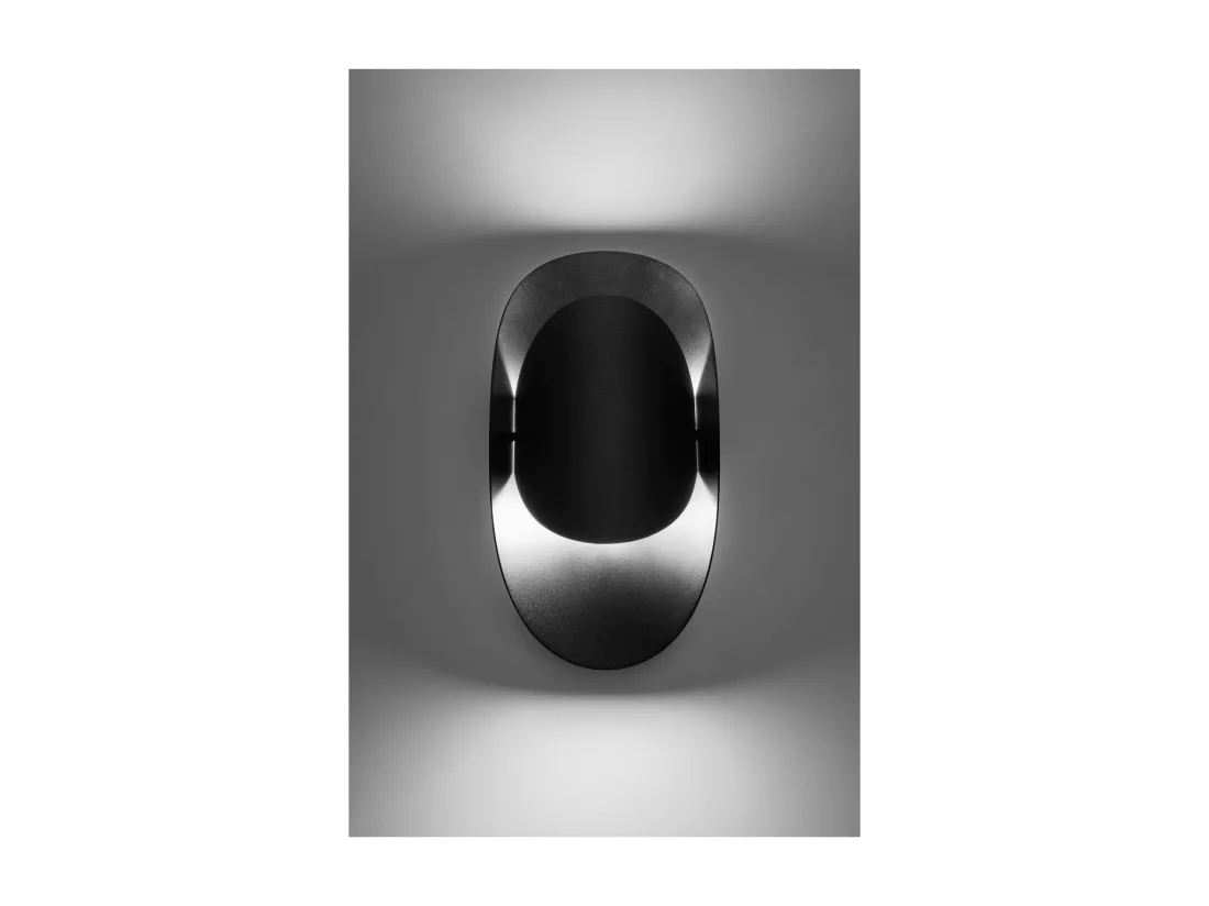 Sollux Lighting Tear Applique murale Up & Down, noir, 1x G9