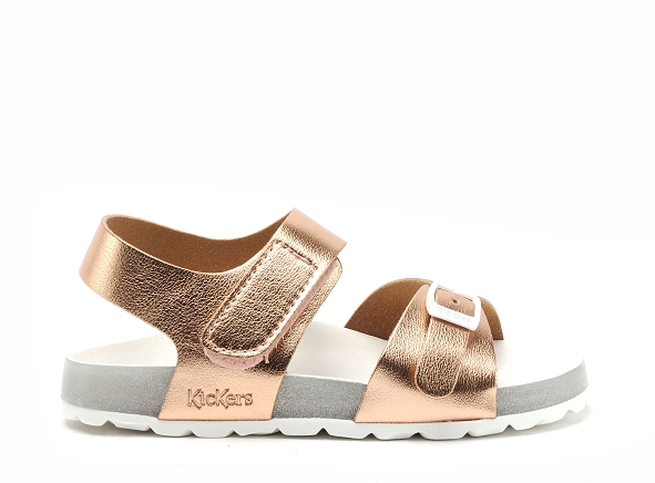 Kickers nu pieds enfant sunkro fille rose