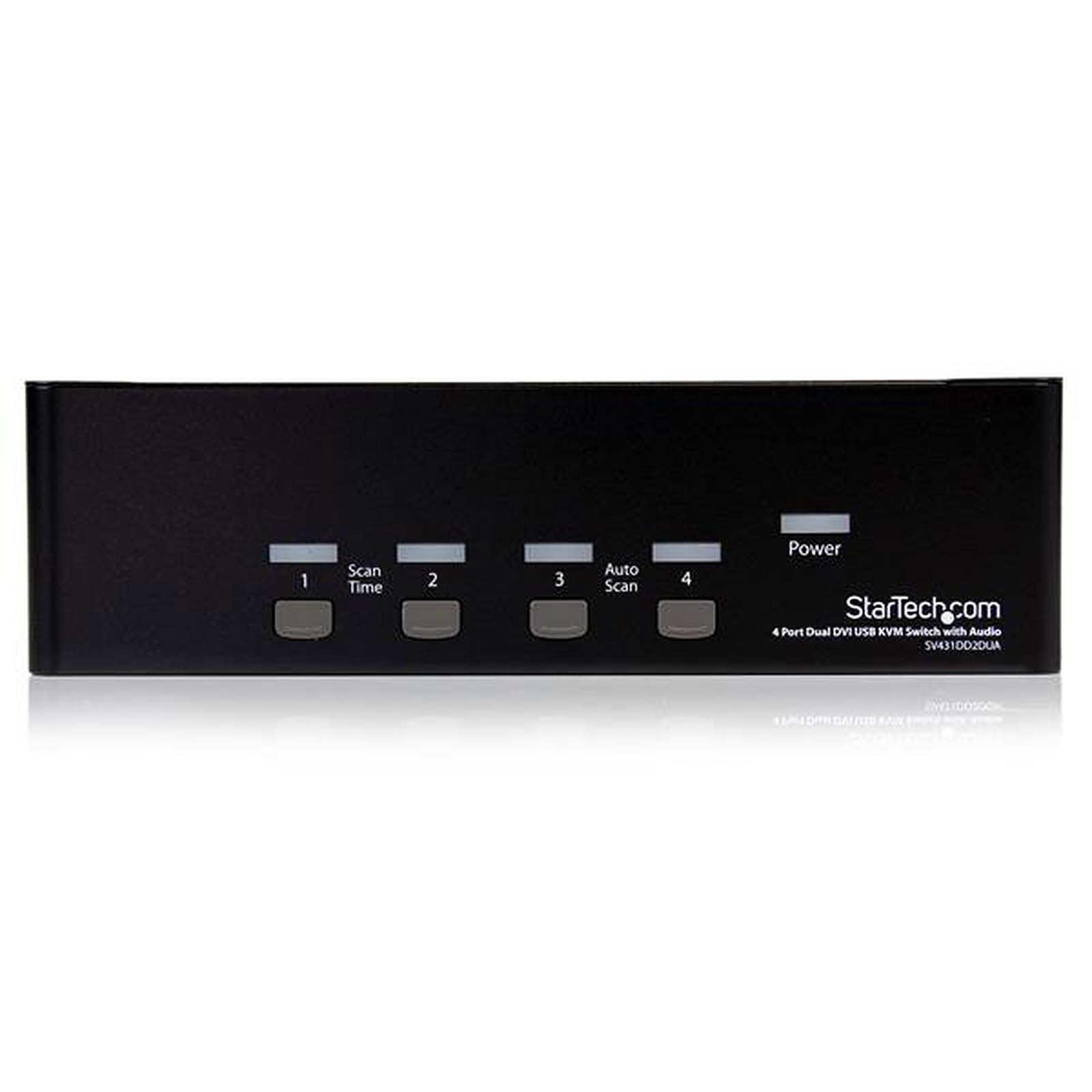 StarTech.com STARTECH Commutateur KVM DVI USB - pour 4 Ordinateurs avec Audio et 2 écrans DVI