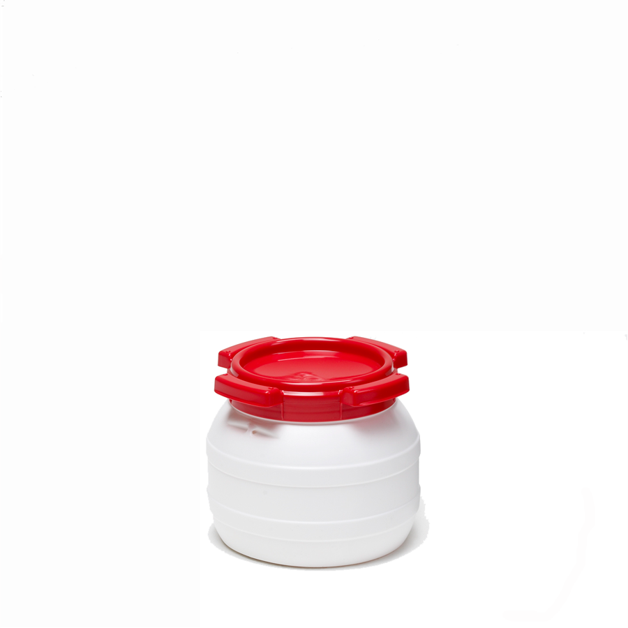 CurTec - Voerton - Met Schroefdeksel - 3.6 Liter - Rood/Wit