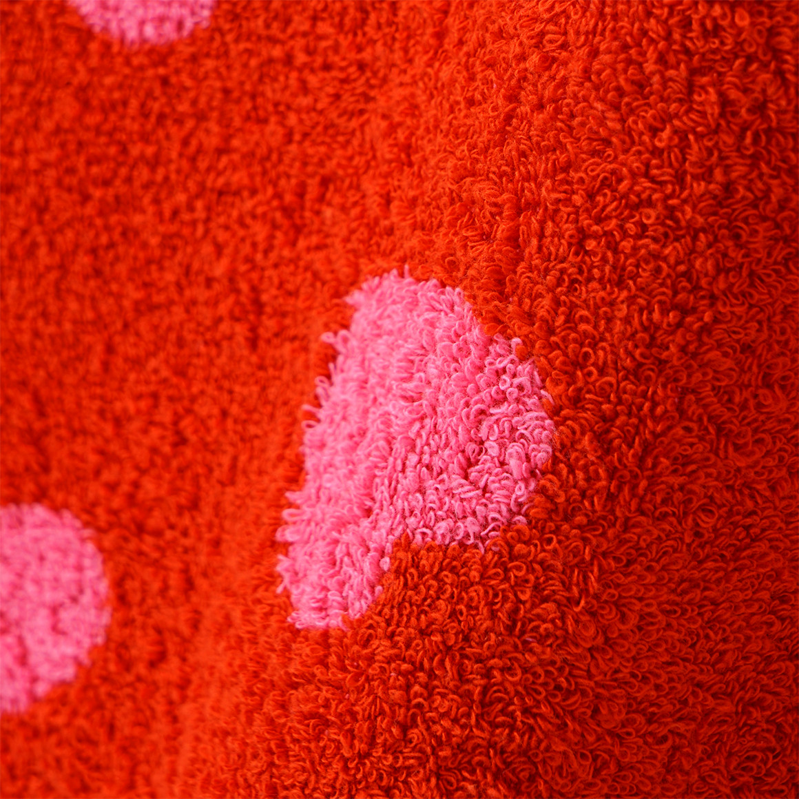 Famy Badetuch mit Herz-Allover rot