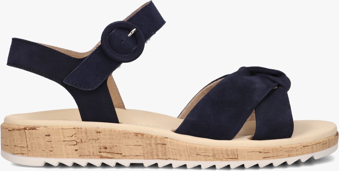 blauwe paul green platte sandalen 6105