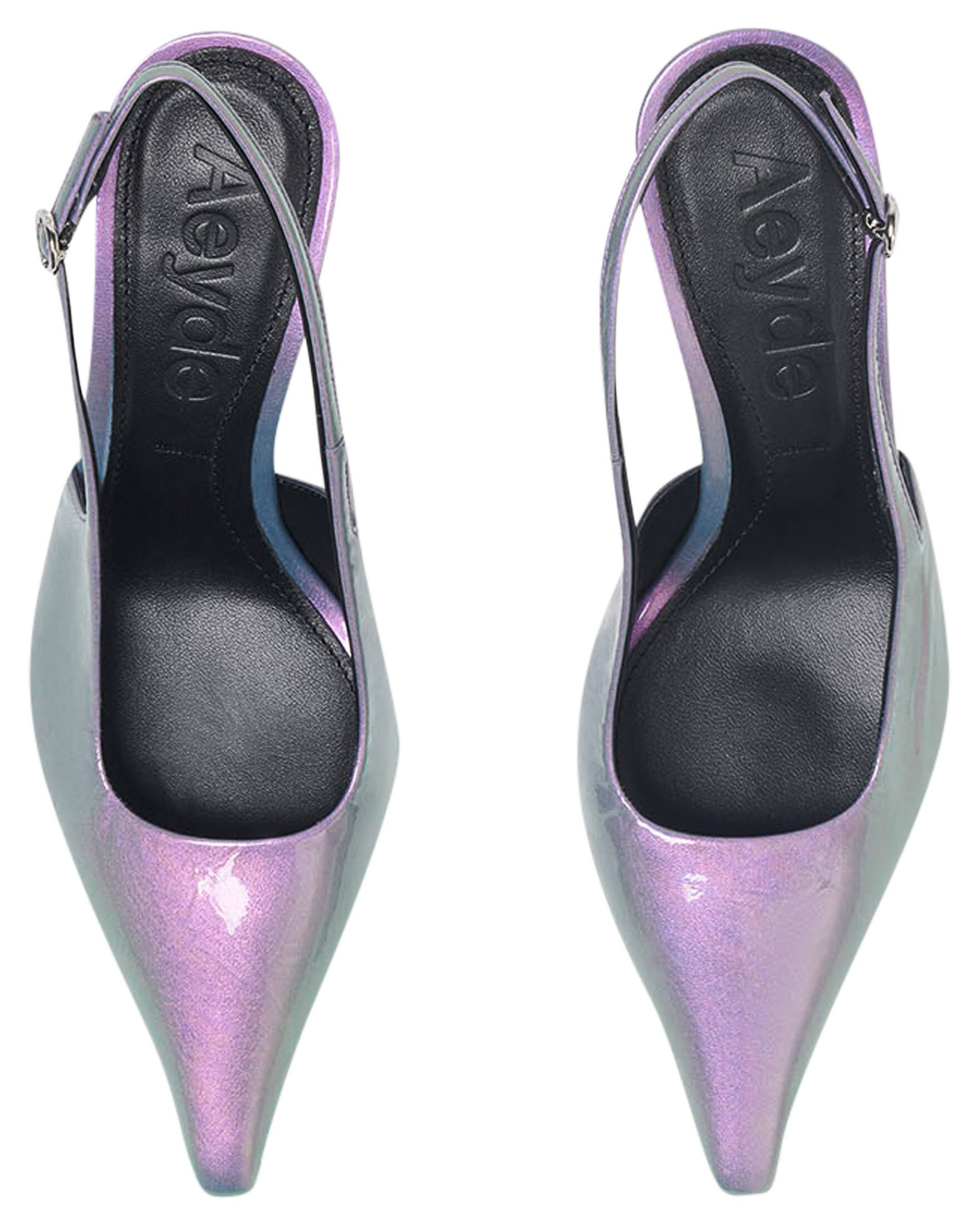 Aeyde| Damen Slingback-Pumps FERNANDA PATENT CALF LEATHER OPAL