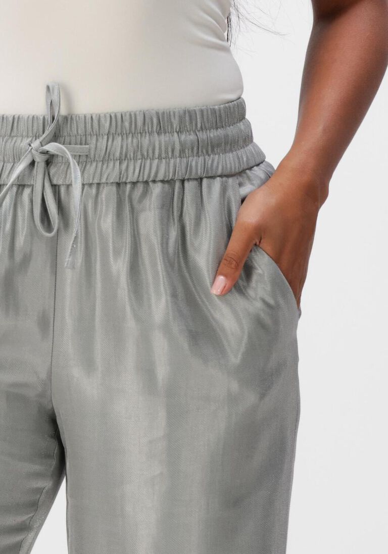 grijze aimee the label wijde broek faith trouser