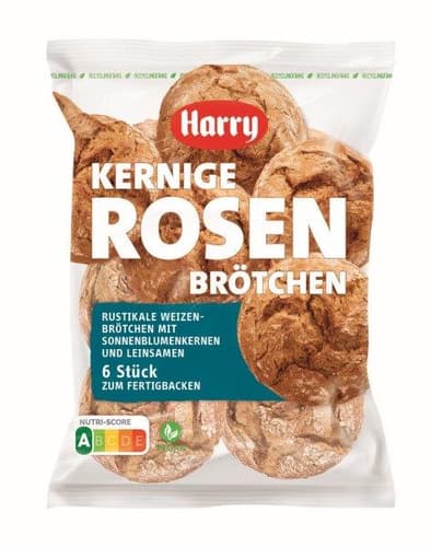 Harry Kernige Rosenbrötchen zum Aufbacken 6 Stück