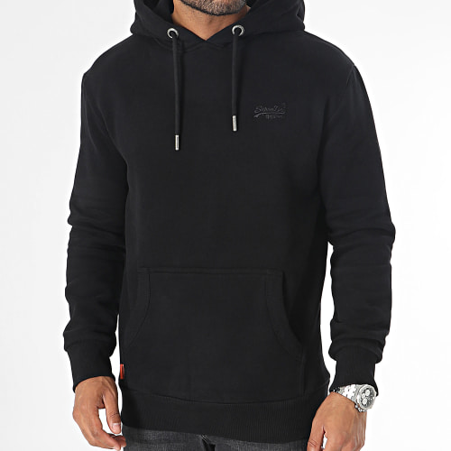 Sweat Capuche Essential Logo Noir