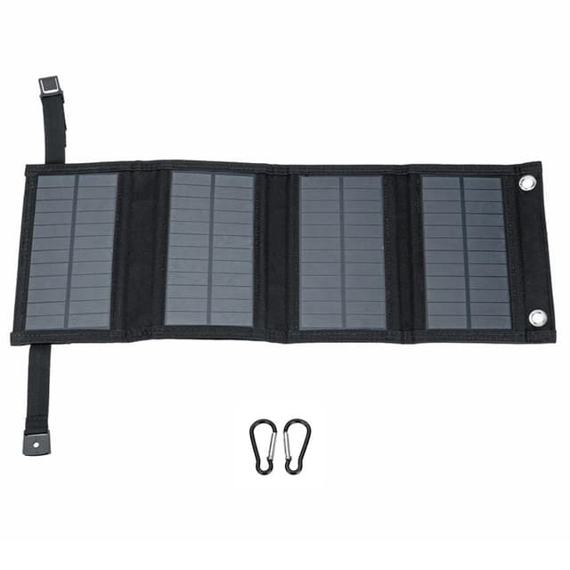 20W Foldbar Solpanel Bærbar Strømgenerator USB-lader