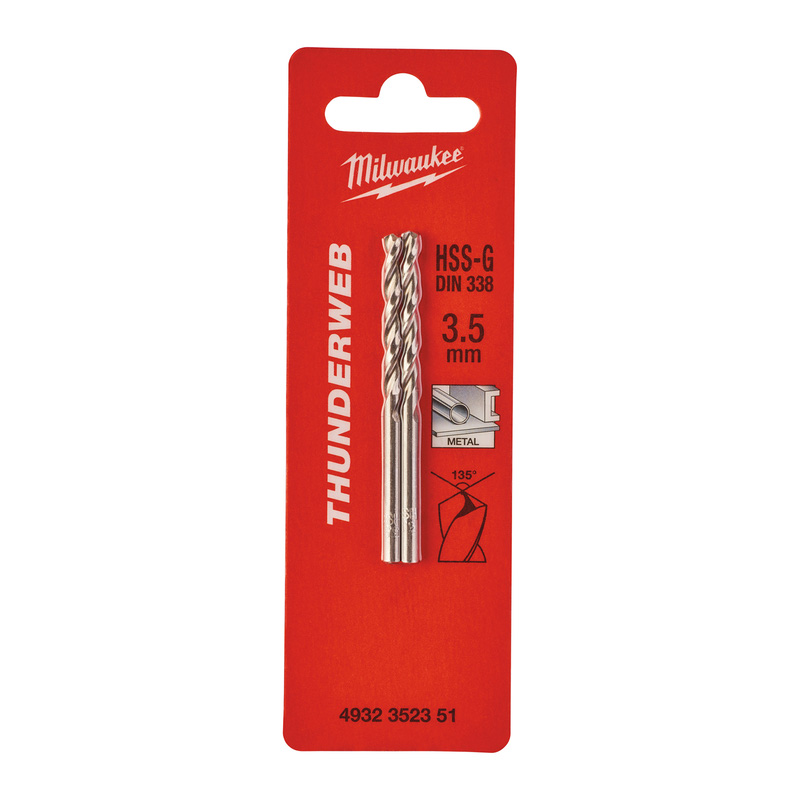 Milwaukee metaalboor HSS-G Thunderweb 3.5x70mm