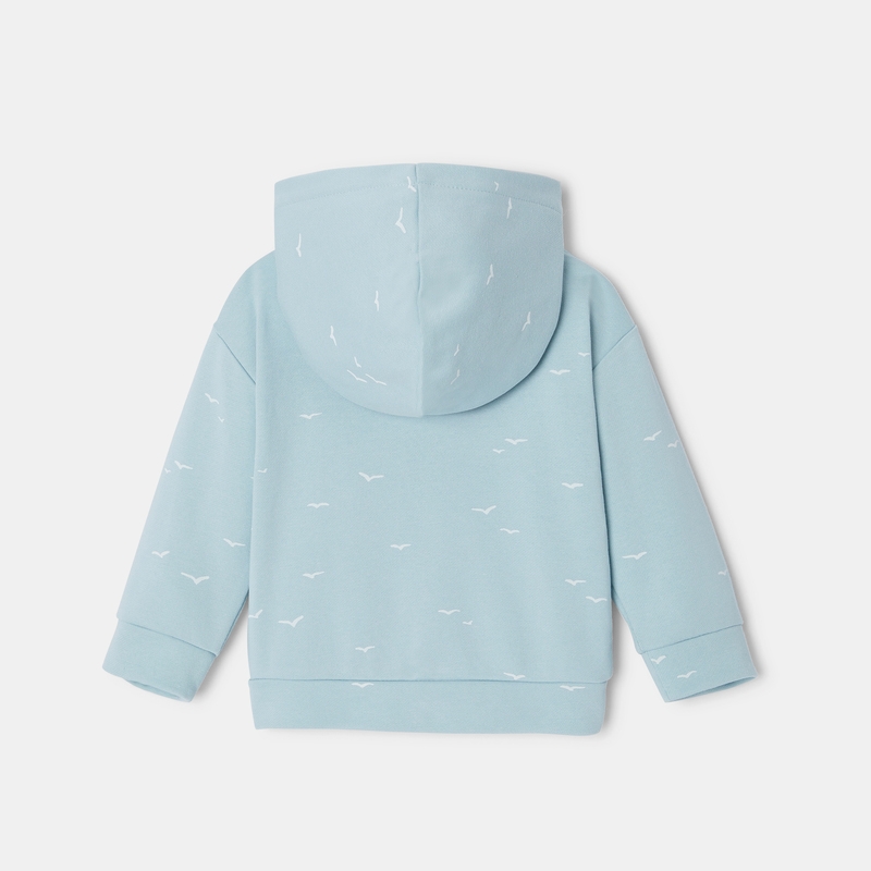 Veste à capuche en coton turquoise mixte Absorba