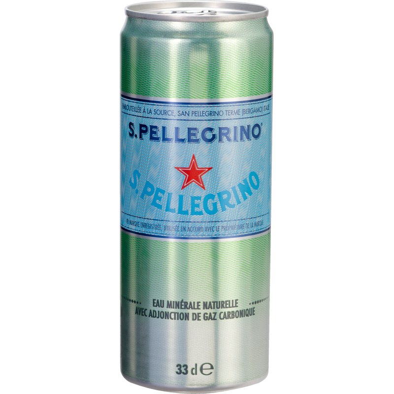 Eau gazeuse S. Pellegrino 33 cl - 24 canettes