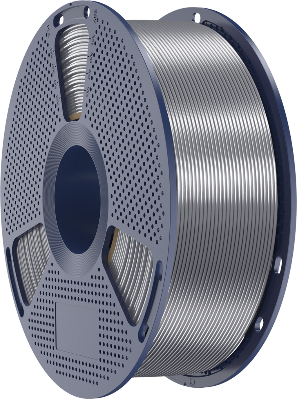 SUNLU  Silk PLA+ Grey, 1,75 mm / 1000 g    PLA Material mit glänzendem Finish