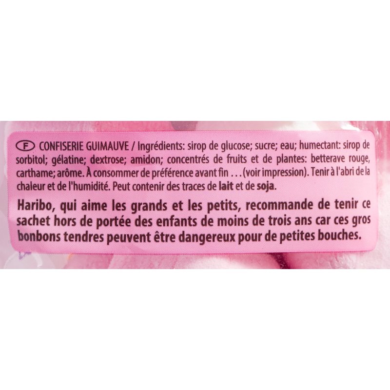 Guimauves Chamallows Haribo - Sachet de 100 g