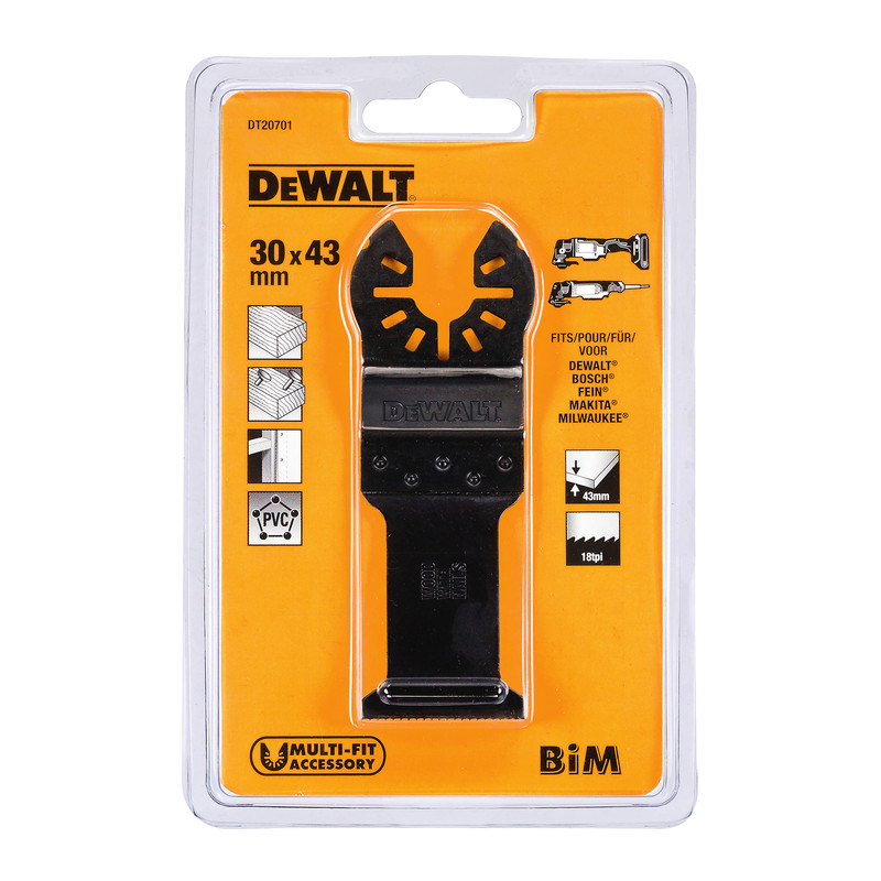 DeWALT invalzaagblad hout 31x43mm