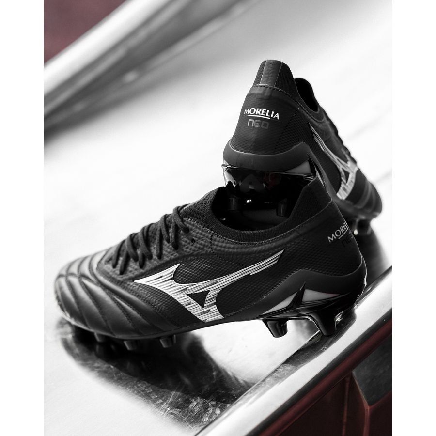 Mizuno Morelia Neo IV Beta Made in Japan FG/AG Unlimited Black - Noir/Argent/Noir