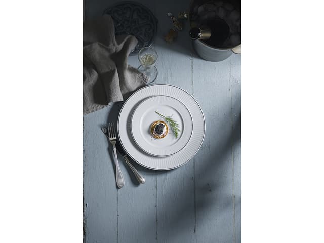 Pillivuyt Tallerken flad White/Platinum