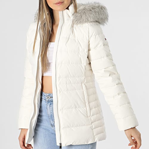 Doudoune Capuche Fourrure Femme Tyra 9746 Blanc