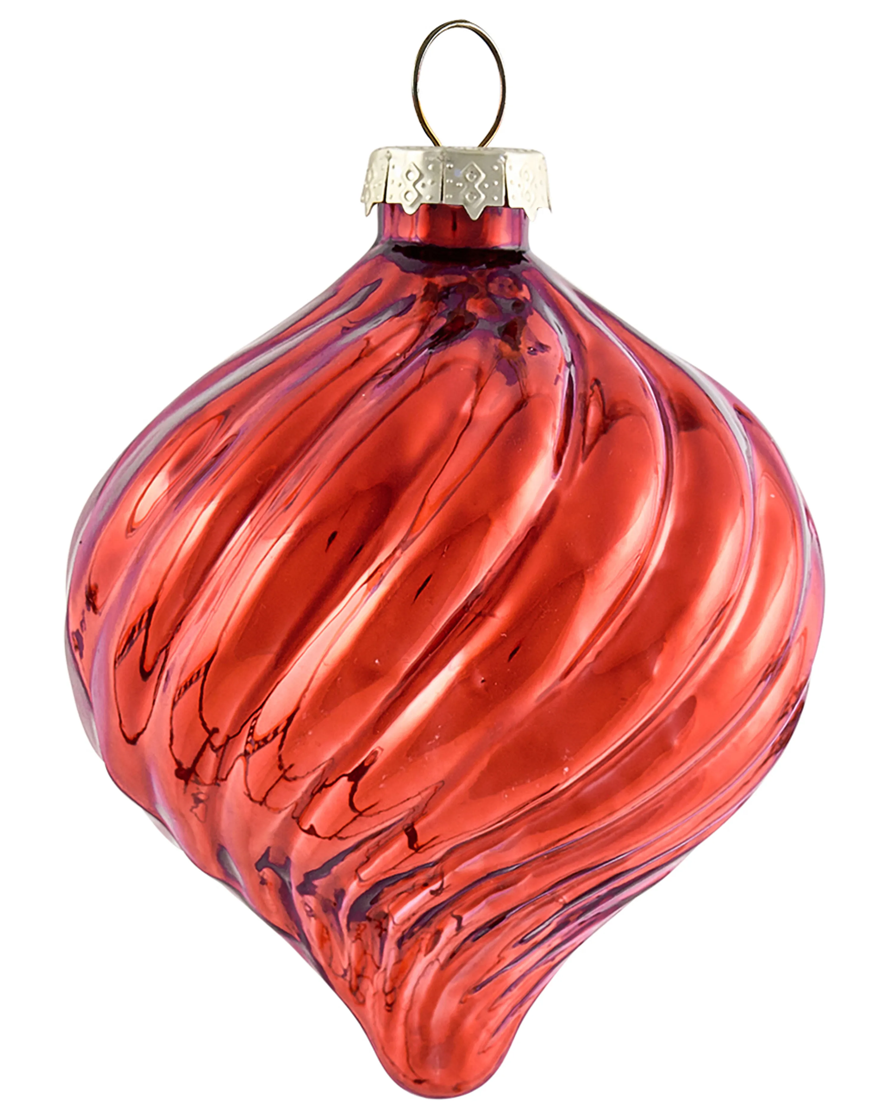 Set van 50 kerstballen SPARKLE Glas Rood/goud