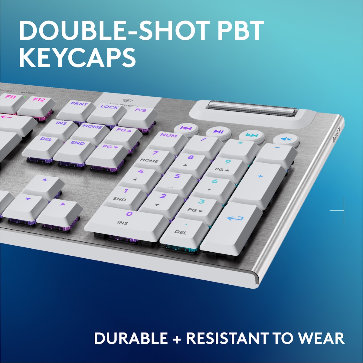 Logitech G915 X Lightspeed Wireless Tactile gamingtastatur (hvit)