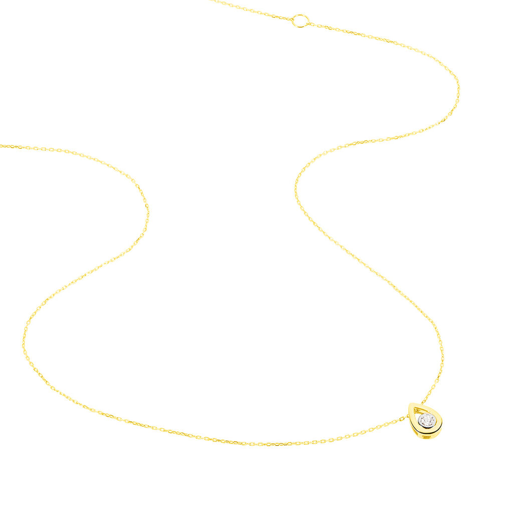 Collier Fidelia Or Jaune Diamant