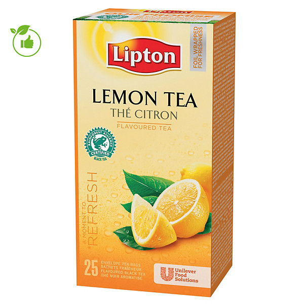Boîte de Thé Lipton Citron, 25 sachets