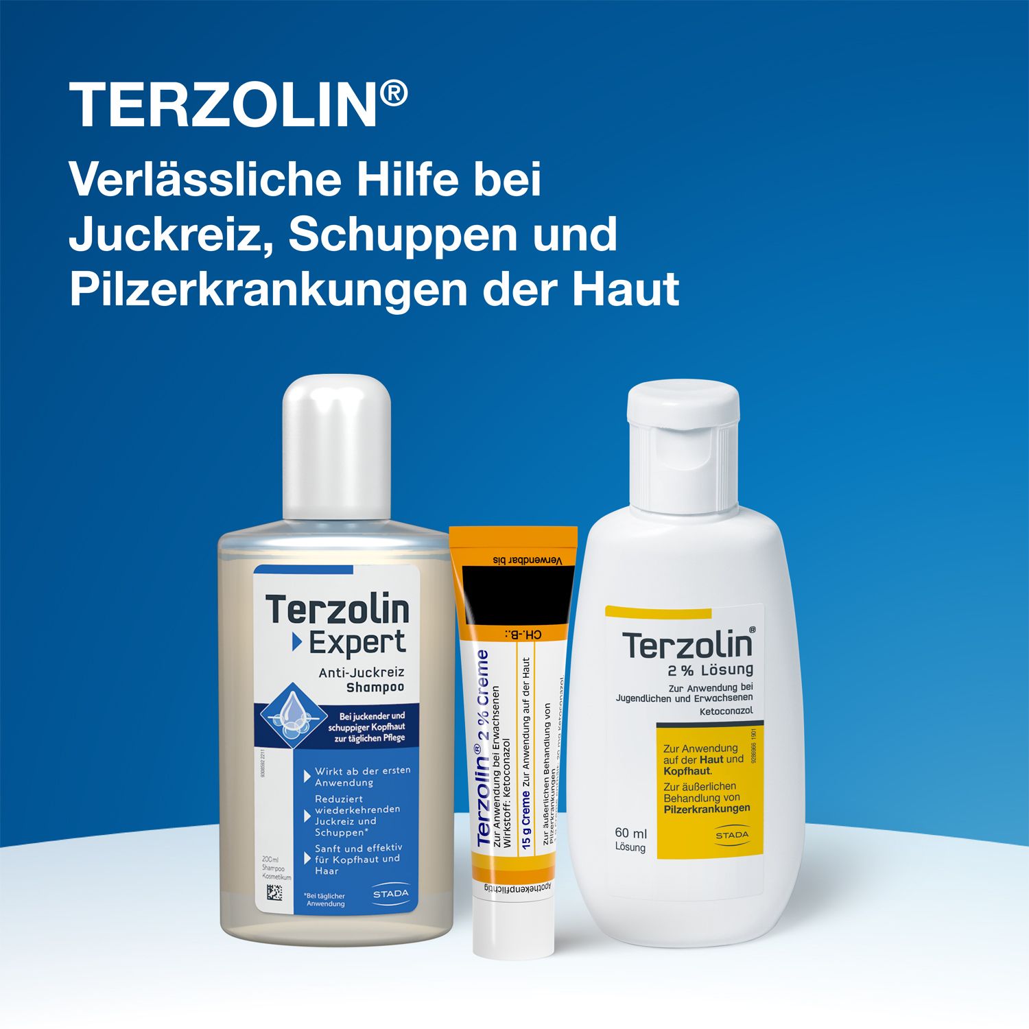 Terzolin® 2% Creme: pilzabtötendes Arzneimittel bei seborrhoischer Dermatitis oder Ekzem und Kleienpilzflechte