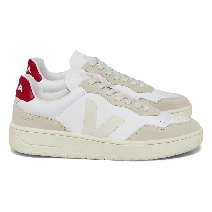 Veja Baskets V-90 Made In Europe | Rouge