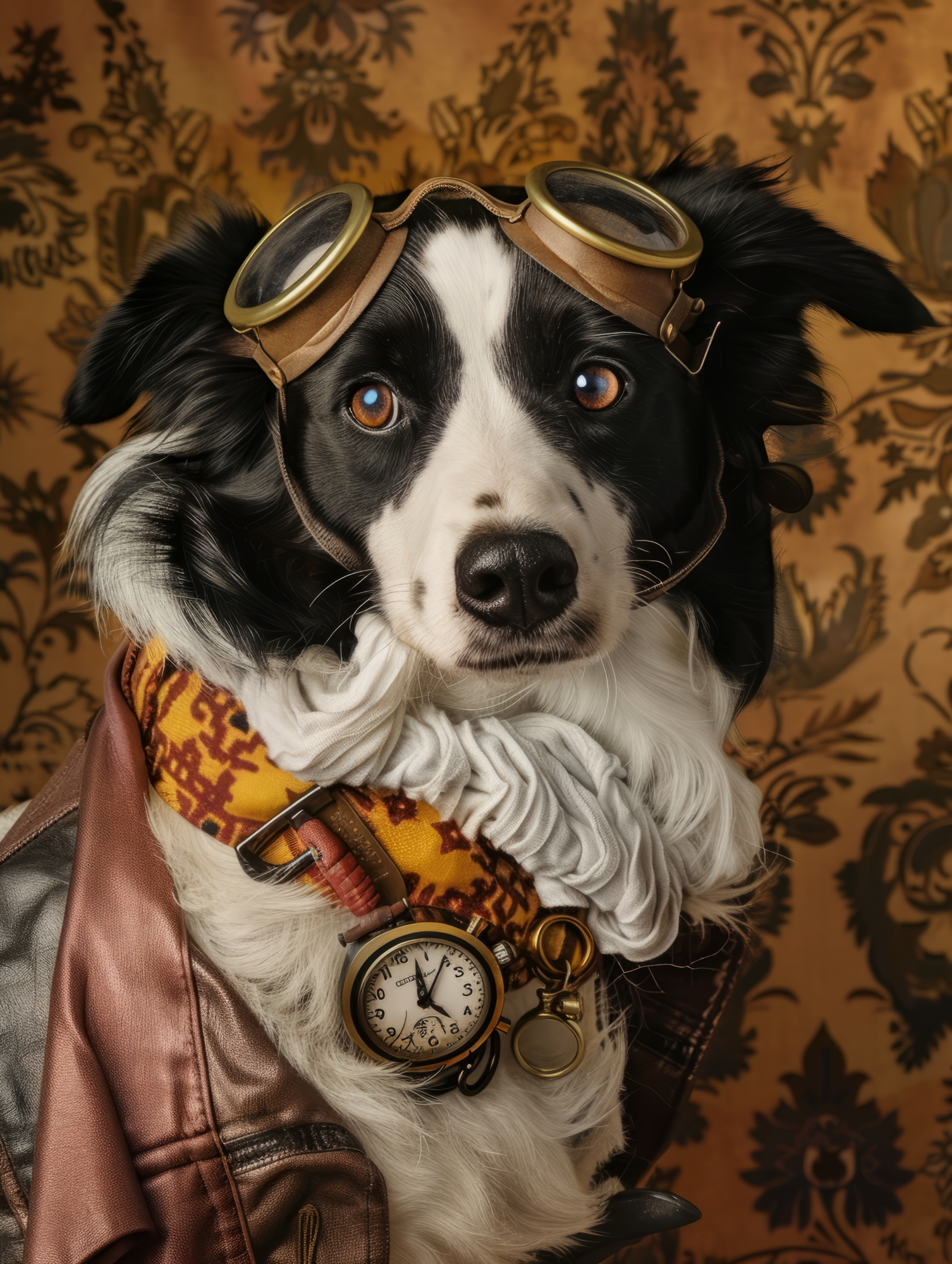 Canvas schilderij van een Border Collie 40x60 cm
