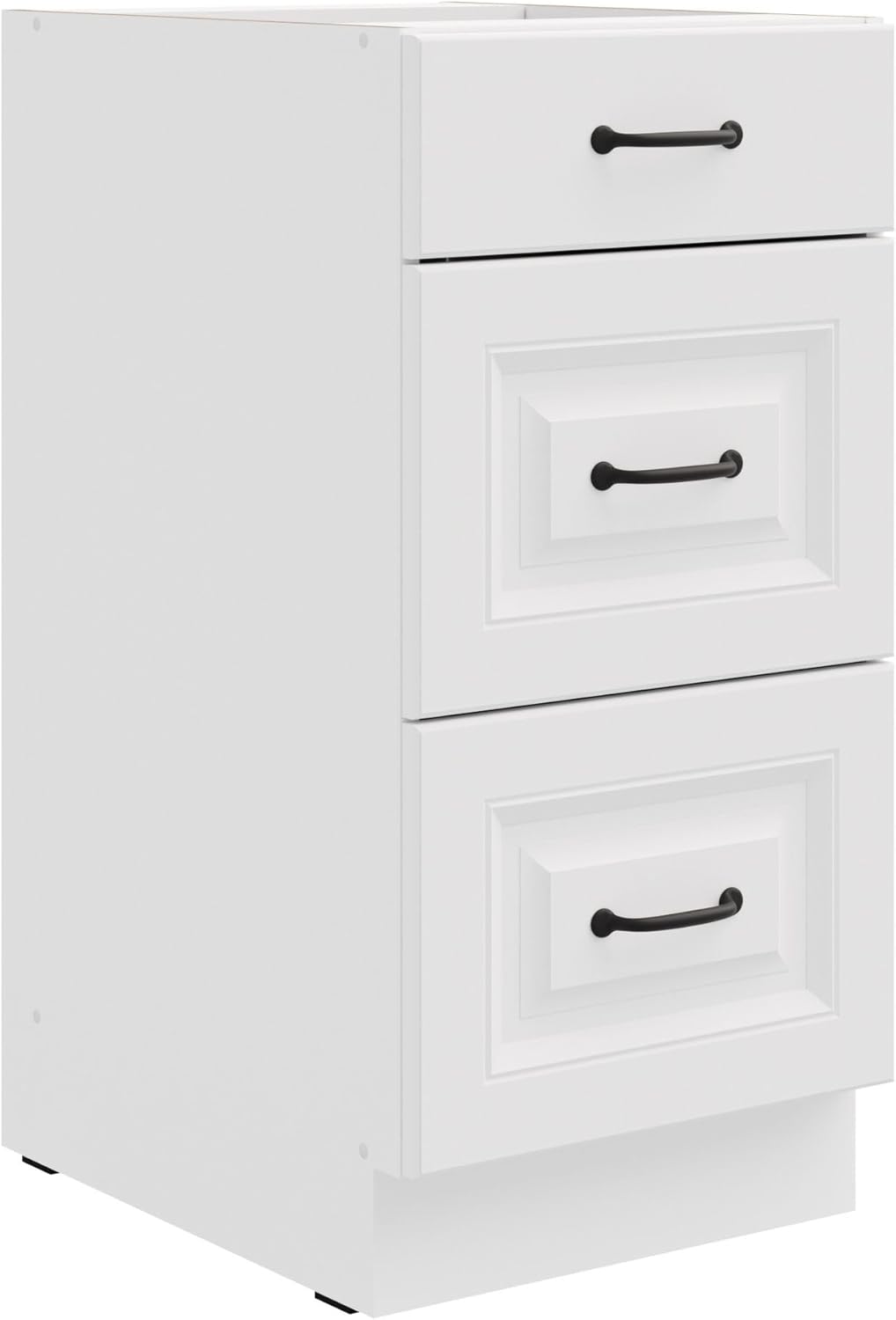 Kuechen-preisbombe Küchen Unterschrank 40 cm Stilo Weiß Vollauszug Soft-Close Küche Einbauküche