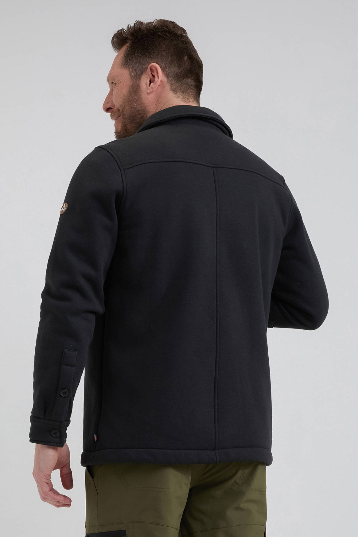 Life-Line fleece outdoor overhemd Ruka zwart