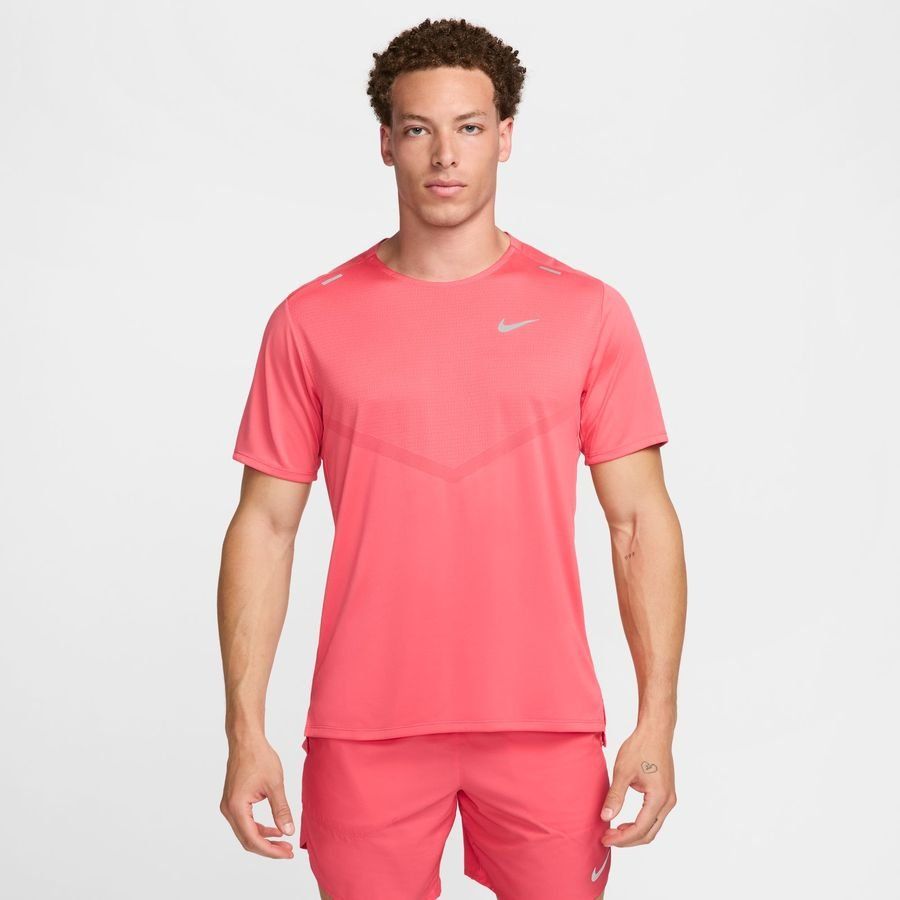 Nike T-shirt Running Dri-FIT Rise 365 - Rose/Argenté