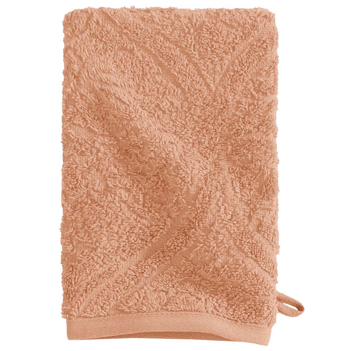 My Home Waschhandschuh mit Jacquard-Muster orange