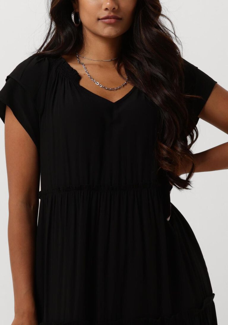 zwarte co'couture maxi jurk new sunrise dress