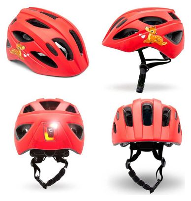 Casque de Vélo pour enfants de 6 à 12 ans | Rouge Mignon| Certifié EN1078