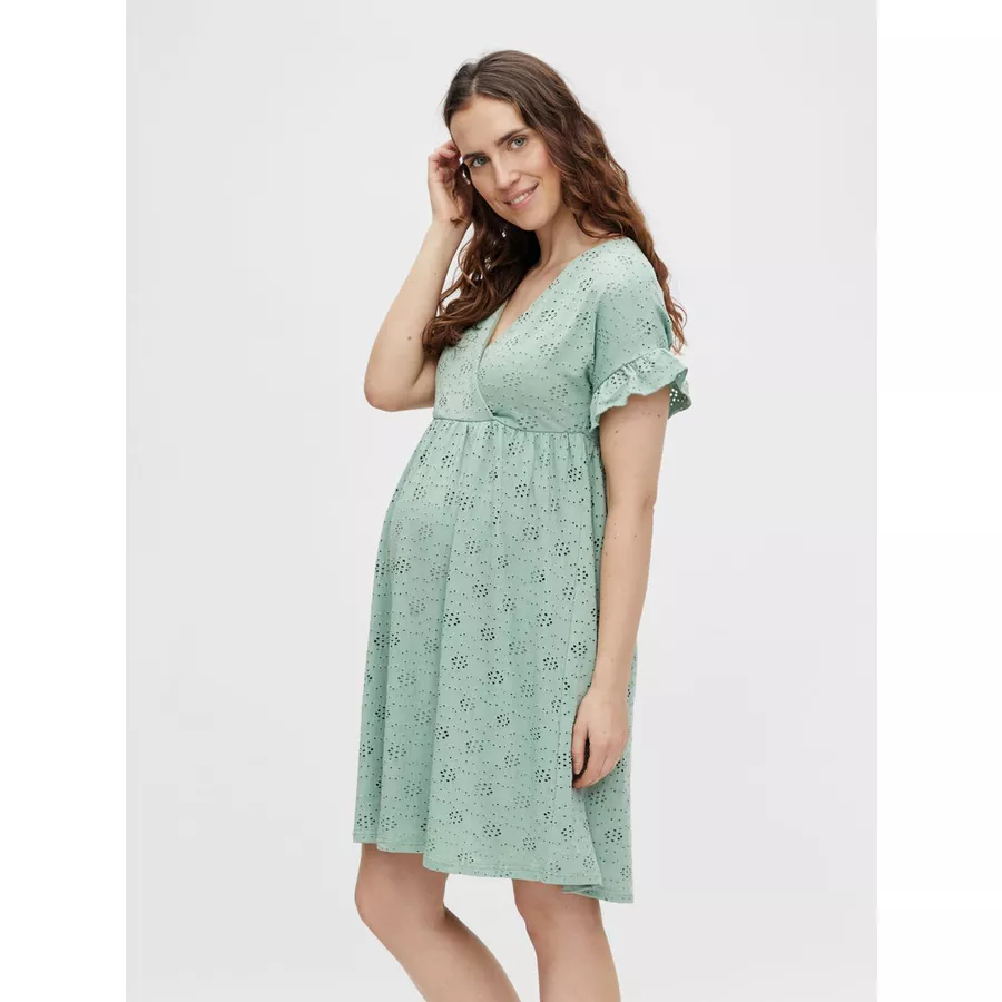 mamalicious Stillkleid TESS MLDINNA Granite Green