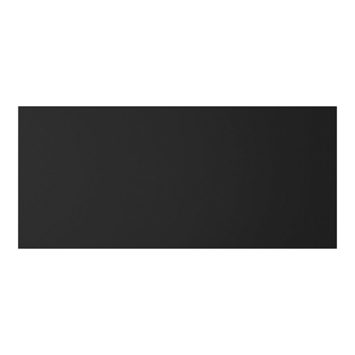 Porte de meuble de cuisine Stevia noir mat l. 80 cm x H. 36 cm GoodHome