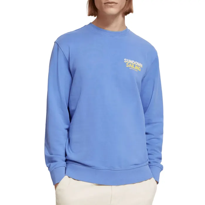 Scotch & Soda Front Back Boating Artwork Sweater Heren