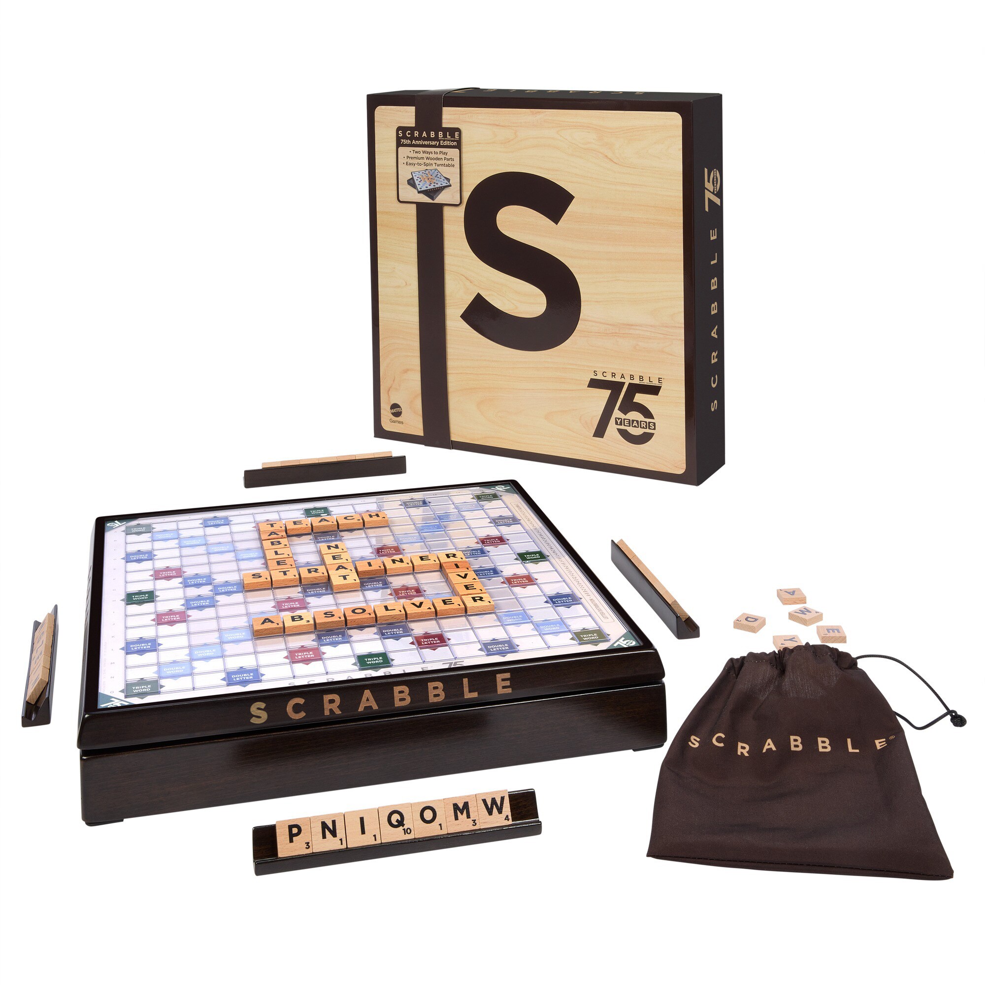 Mattel Brettspiel Scrabble 75th Anniversary