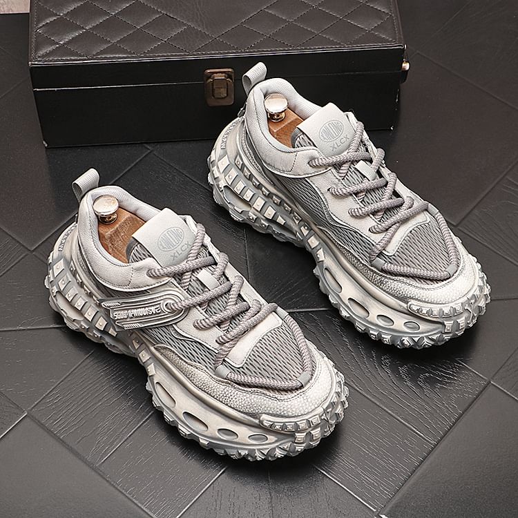 Mr Ozera - Platform Panel Mesh Sneakers