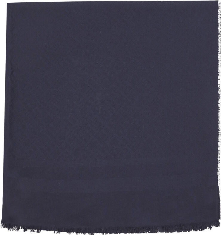 Tommy Hilfiger ELEVATED CHIC JACQUARD SCARF Space blue