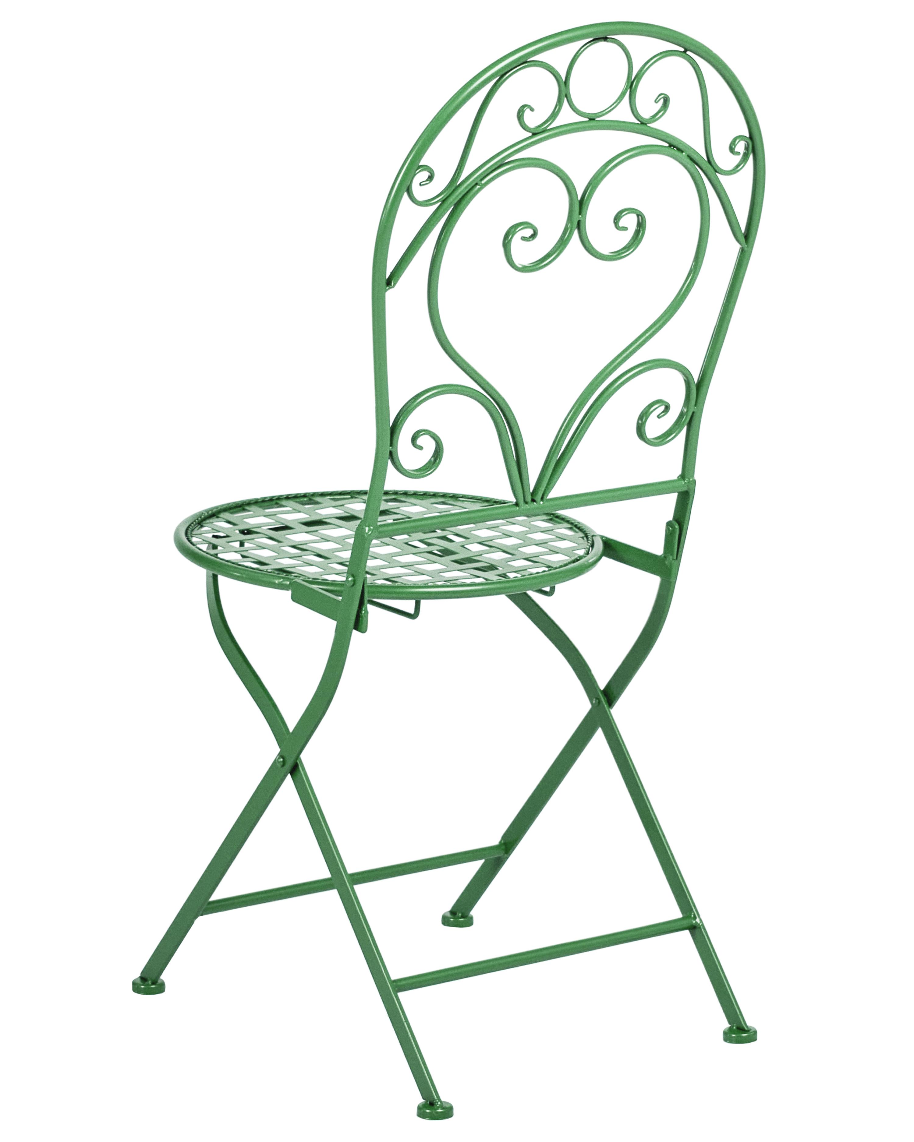 Set van 2 tuinstoelen ALBINIA Metaal Groen