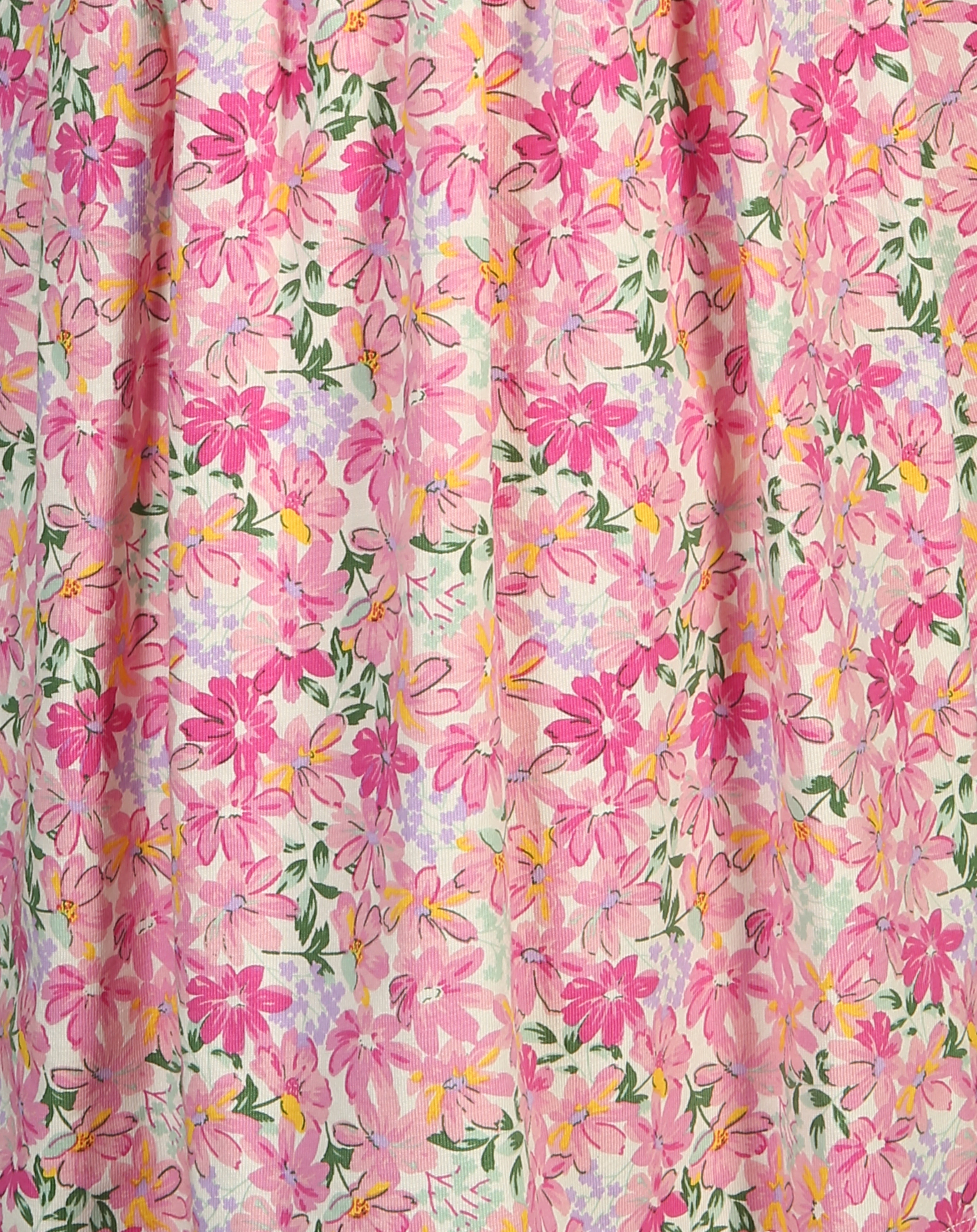 Kurzarmkleid FLOWERY in pink